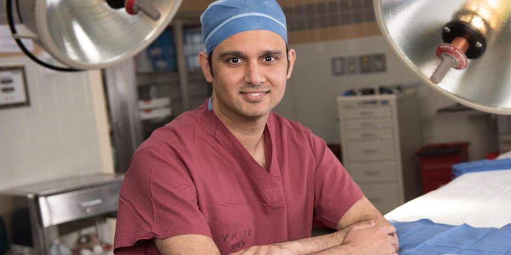 Dr. Upadhyaya Prashant in the operating room