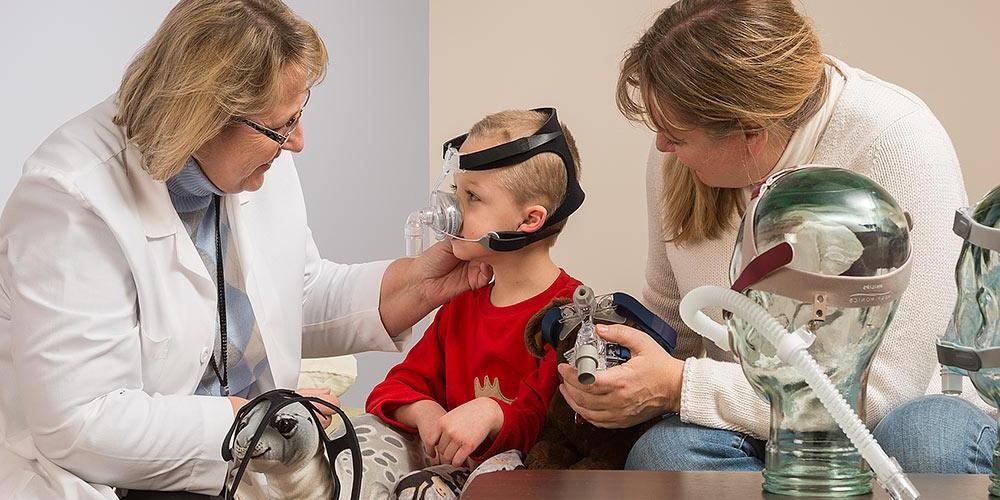 Respiratory therapy for child